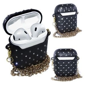Beautiful Luxury Diamond Design AirPod Cases BLACK